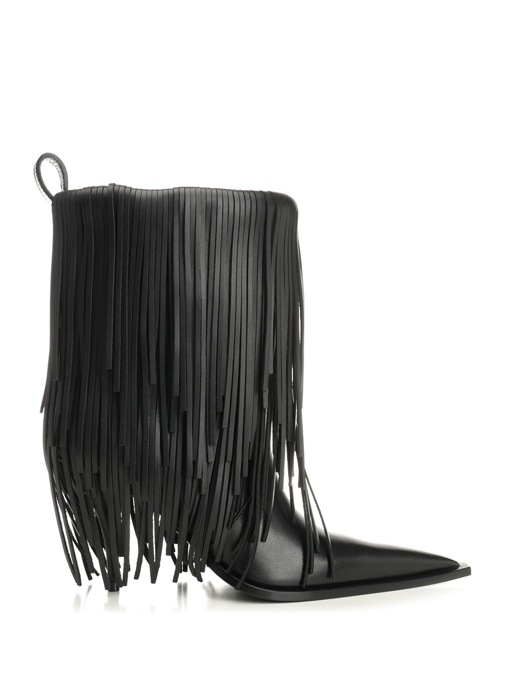 Balenciaga Avenue Fringe Ankle Boots - Nero | 2a95a65e474bd2a3afa2ccb440bc7e9447752328