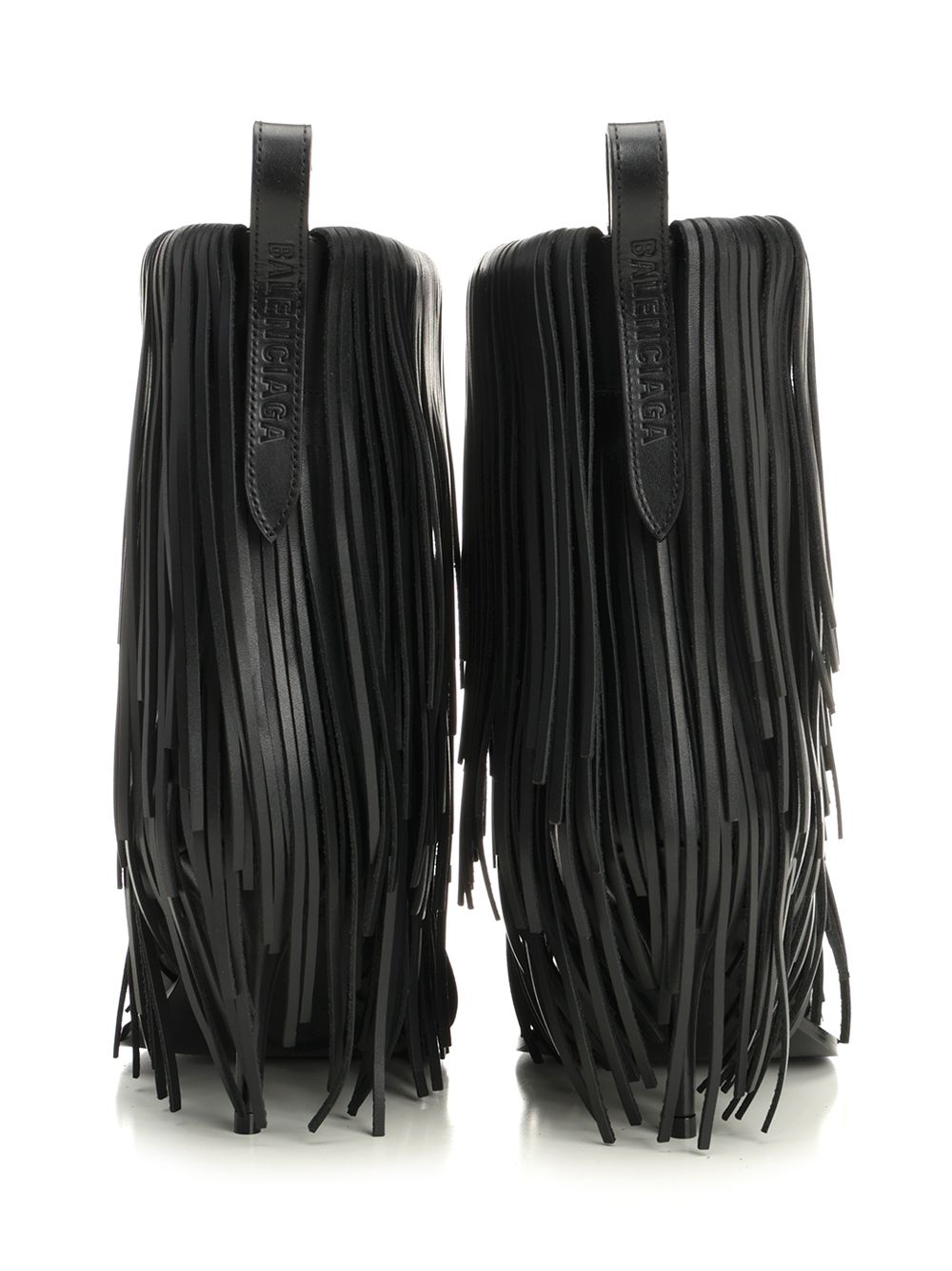 Balenciaga Avenue Fringe Ankle Boots - Nero | c1014b74cac7a7d34d5c761cac7b1f8783f712ec
