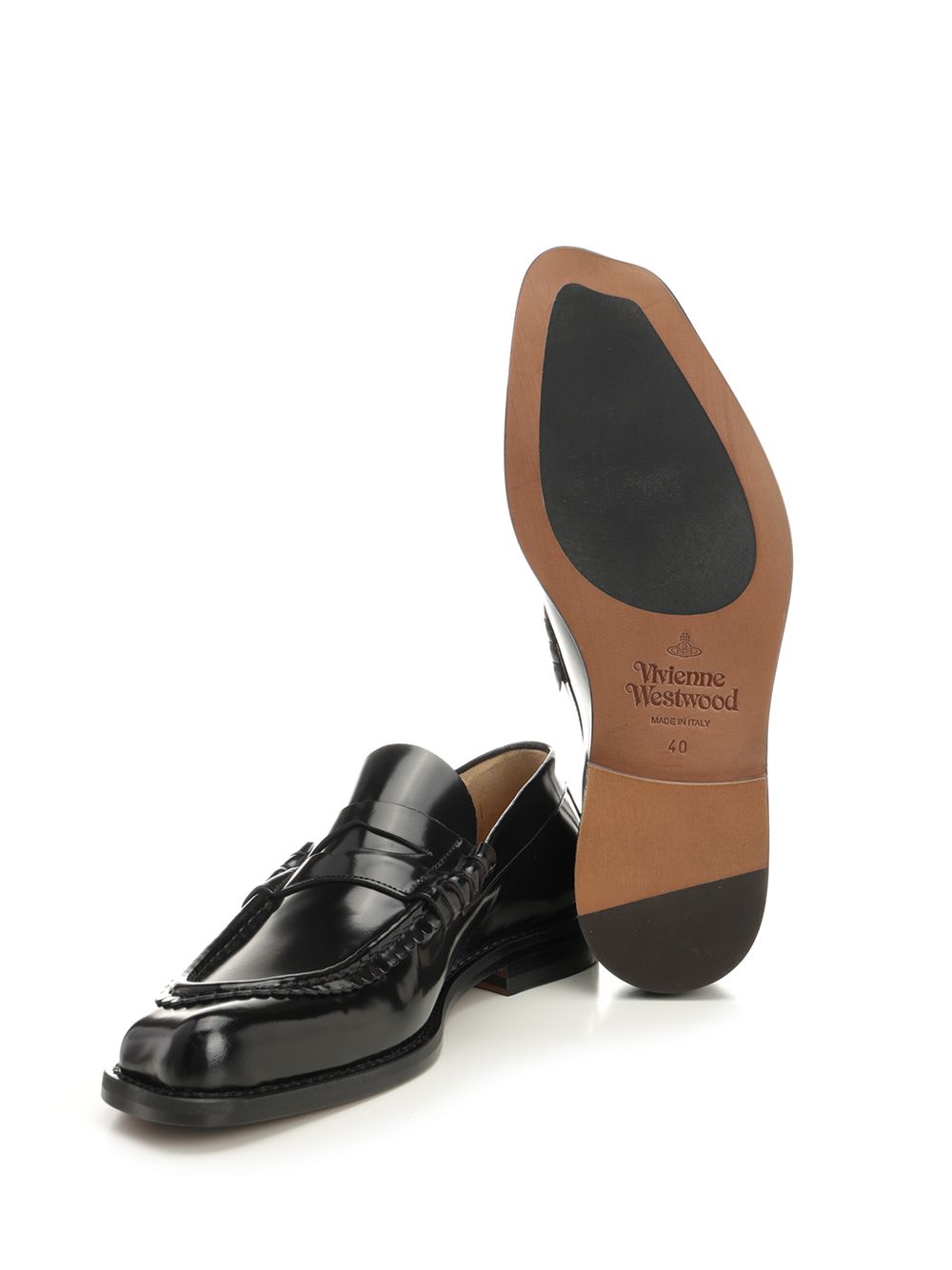 Vivienne Westwood Black Coin Moccasin Mocassini - Nero | f1e525aa5c6925c6d7a98ee76d7f9cc2aaf669e3