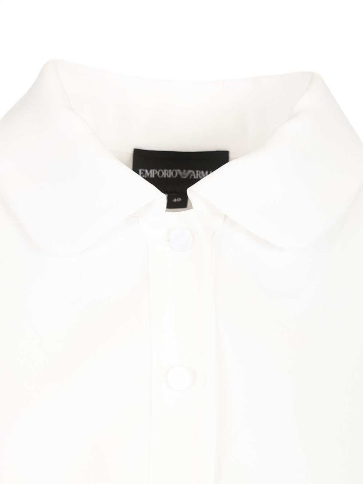 Emporio Armani Long-Sleeved Shirt Shirts - Bianco | baf5c02620ce76bd25297ec5e5c33e107cca9362
