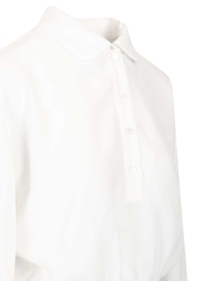 Emporio Armani Long-Sleeved Shirt Shirts - Bianco | 046115089fb313df820d2f153efb4fe496f2d5ae