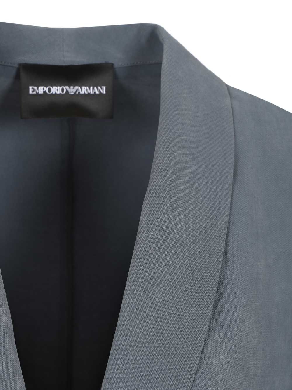 Emporio Armani Single-Breasted Blazer Giacche - Blu | df404e73c58219829444044d9c5610250dc58c95