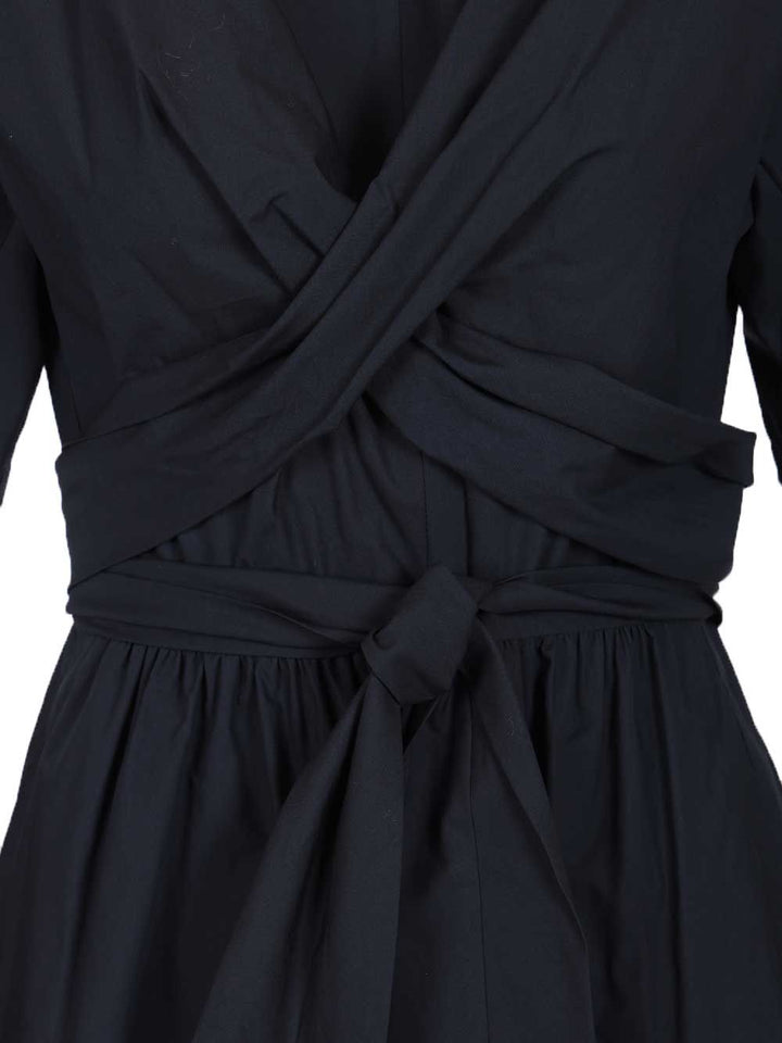 Emporio Armani Cotton Poplin Dress Abiti - Blu | 92592abb67cce6559440468cc8302e74b6969ec0