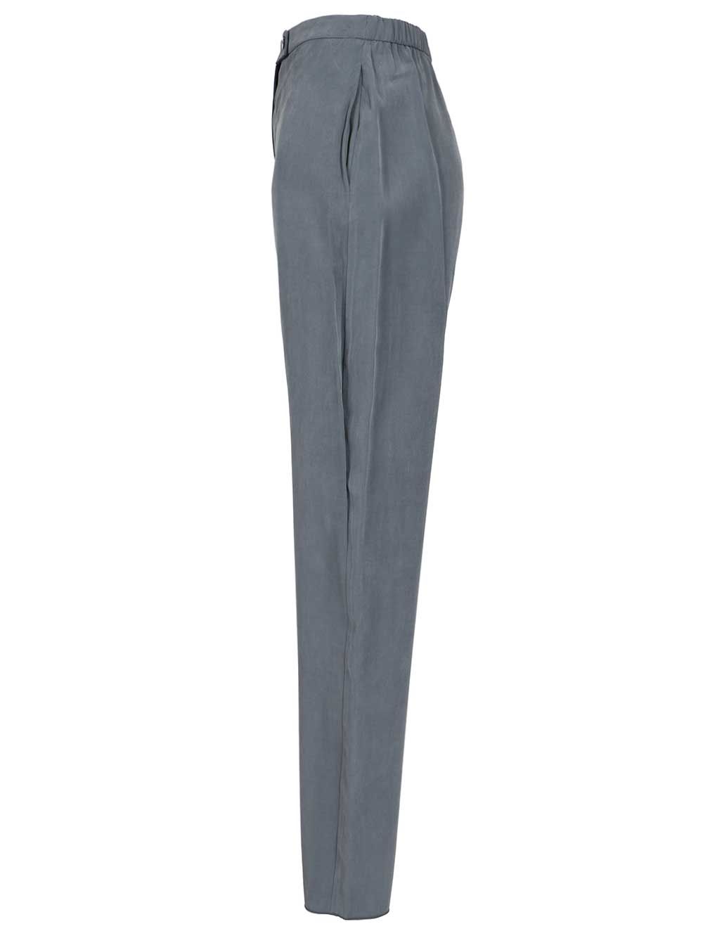 Emporio Armani With Elasticated Waist Trousers - Blu | fb9a770fca1c1c6bafd0cb2dec3db216b1cb9222