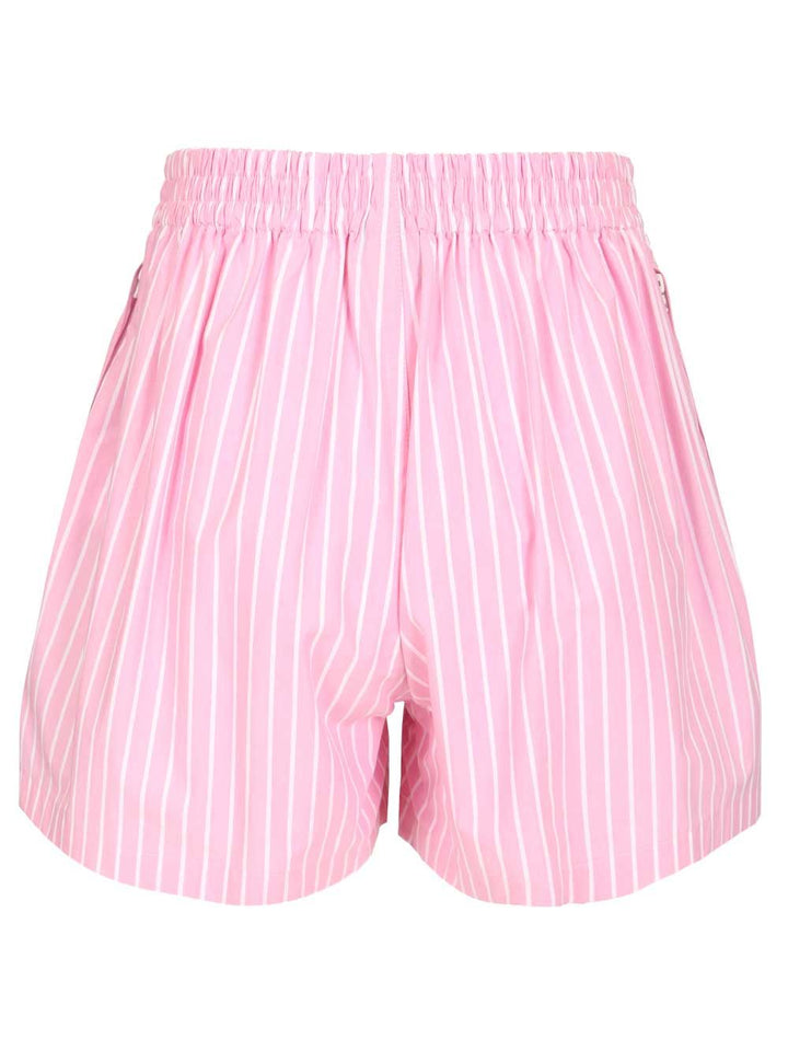 Balenciaga Striped Cotton Poplin Boxers Trousers - Rose | a0c35dbb6399663664dc2db528a11de18bad5b27