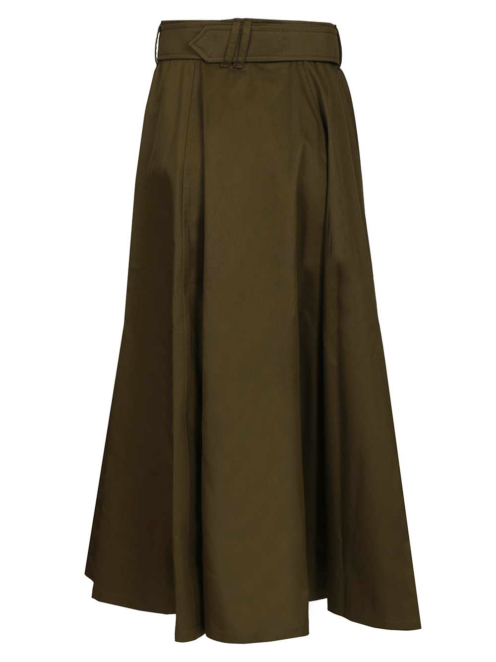 Burberry Midi Trench Skirt Gonne - Verde | dbe879dc80de65e5a194a432b7a8fbb80c67a052