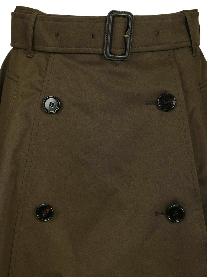 Burberry Midi Trench Skirt Gonne - Verde | 5a079b63dcf4969996e5b34cf72d90f01dbb6310