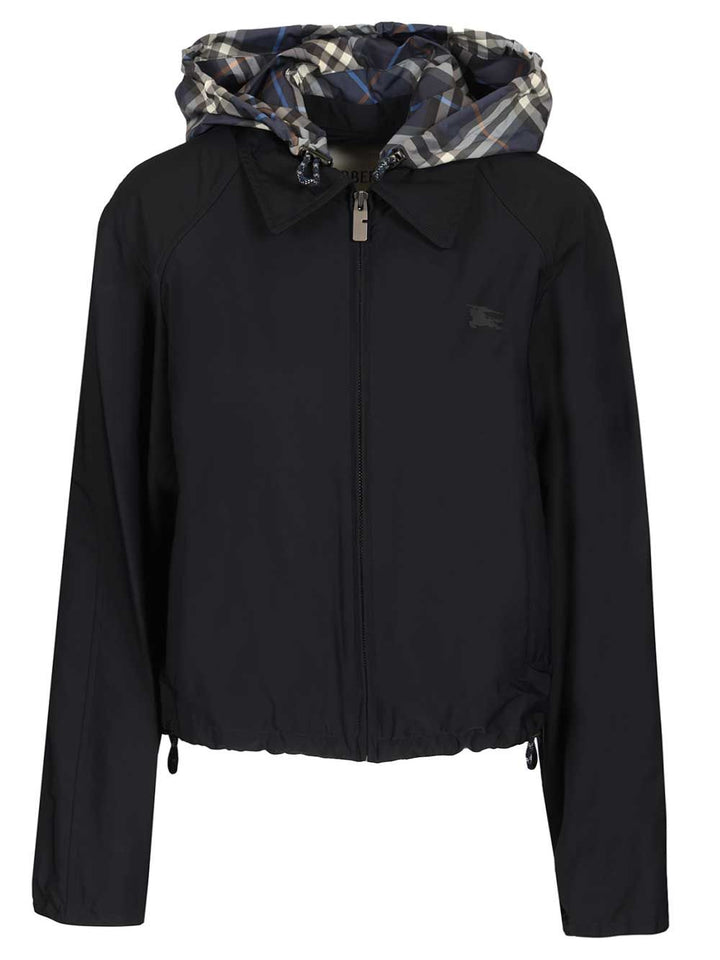 Burberry Newcott Short Hooded Jacket Giacche - Blu | bdd8b0fb179e6ea2545b880933f55bcb2f852659