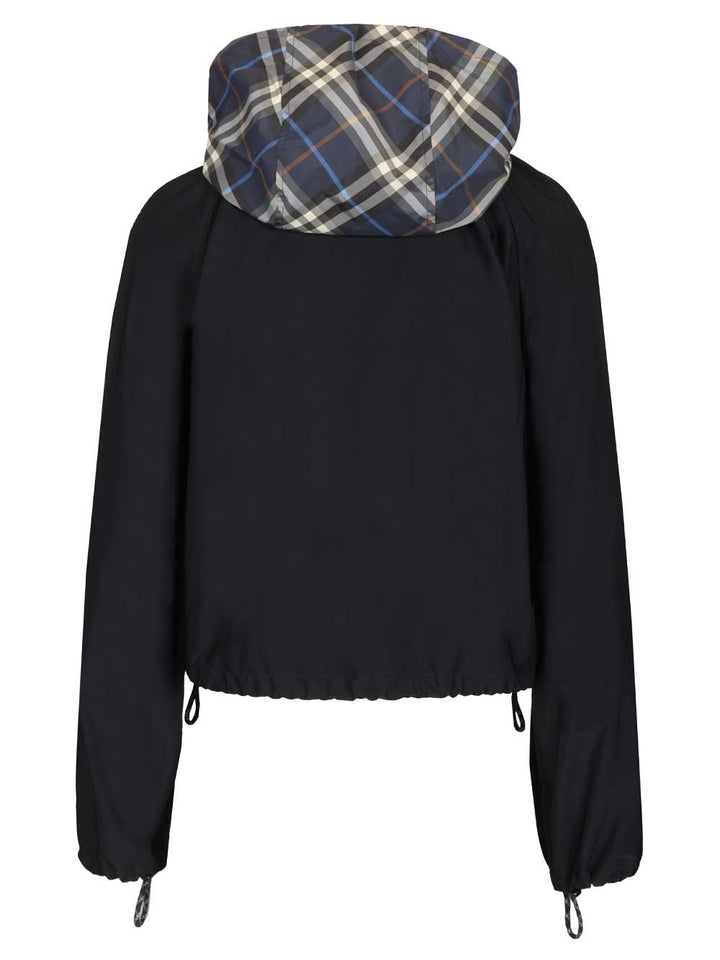 Burberry Newcott Short Hooded Jacket Giacche - Blu | 9cfe35480ba6e08ee1c8d746ae09363aab4bd7b0