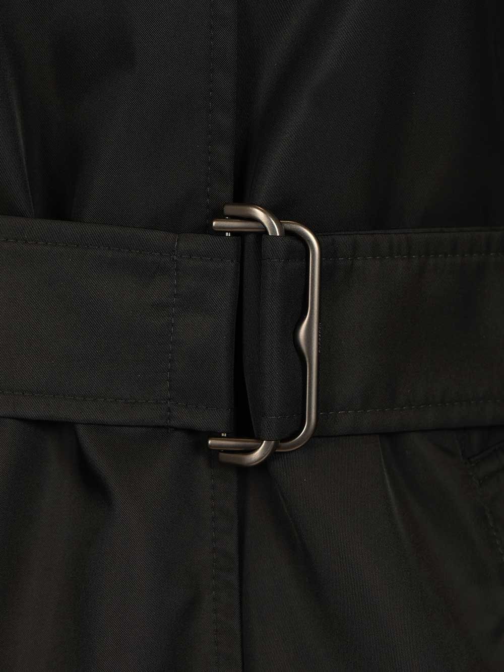 Burberry Long Car Coat With Hood Coats - Nero | 402fd5c2bcacbd8f523ee9d2749ca473c6ff9417
