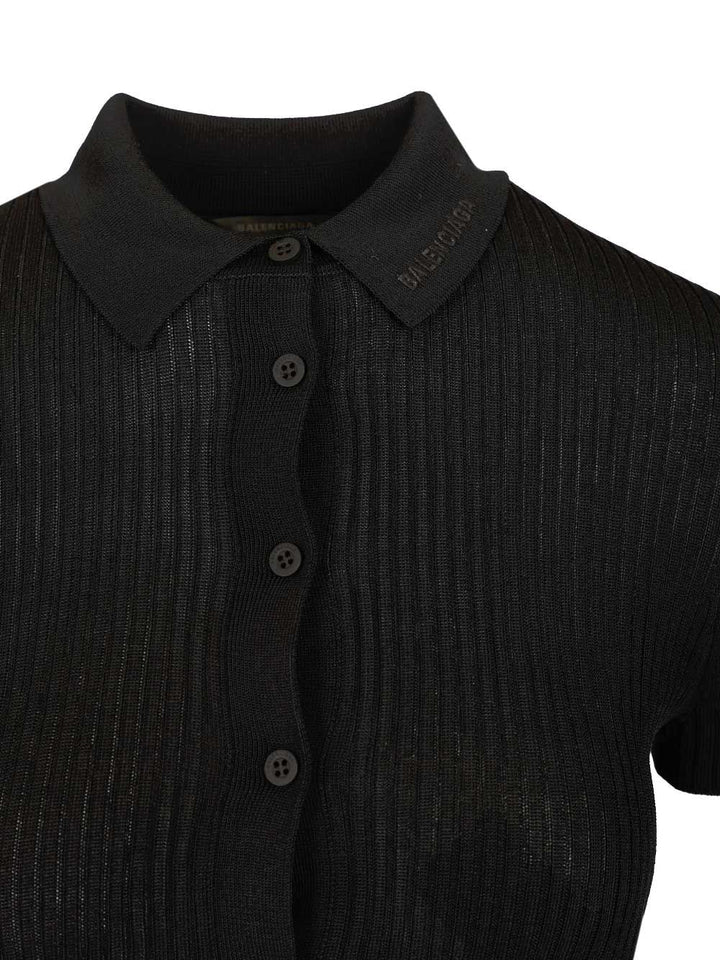 Balenciaga Short-Sleeved Shirt T-Shirt - Nero | 42244ebd016325d04e25bc95488e170ea9f31520