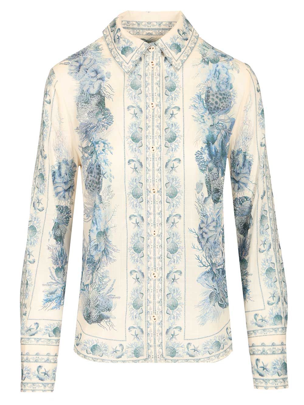 Zimmermann Wanderlust Body Shirt Shirts - Light blue | b422577b623b945432e5f33a136e87ef66d1dad4
