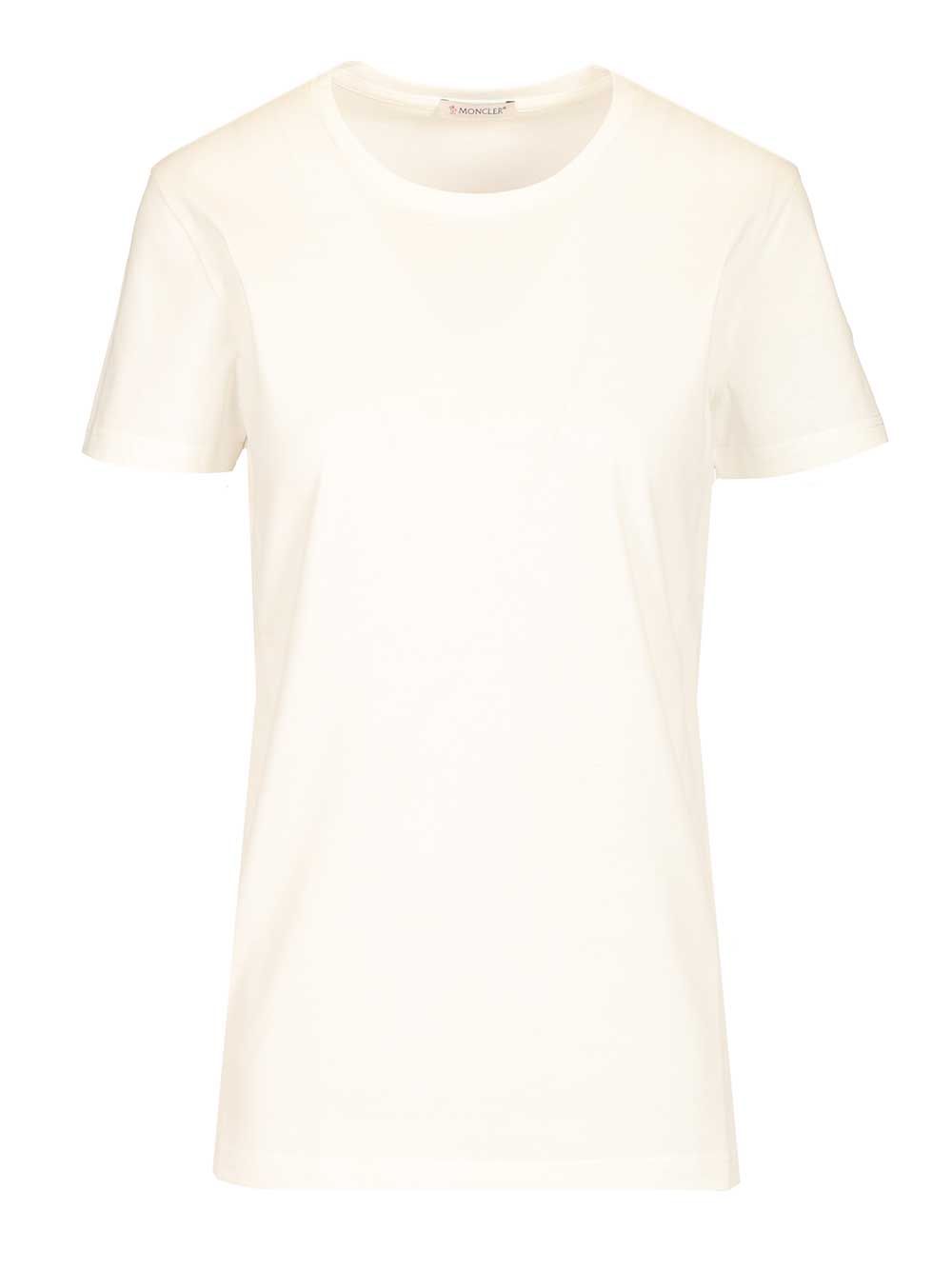 Moncler Cotton T-Shirt - Bianco | d52852e206ce5b5734e5495871ac464b4aaf89d0