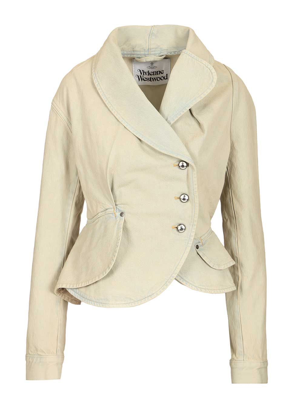 Vivienne Westwood Stormy Denim Jacket Giacche - Light blue | d2c9487a701e9c6d330eeeab321eeb5b5f7551ba