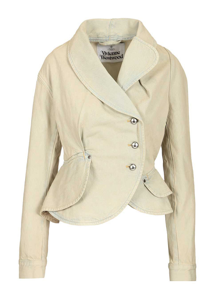 Vivienne Westwood Stormy Denim Jacket Giacche - Light blue | d2c9487a701e9c6d330eeeab321eeb5b5f7551ba