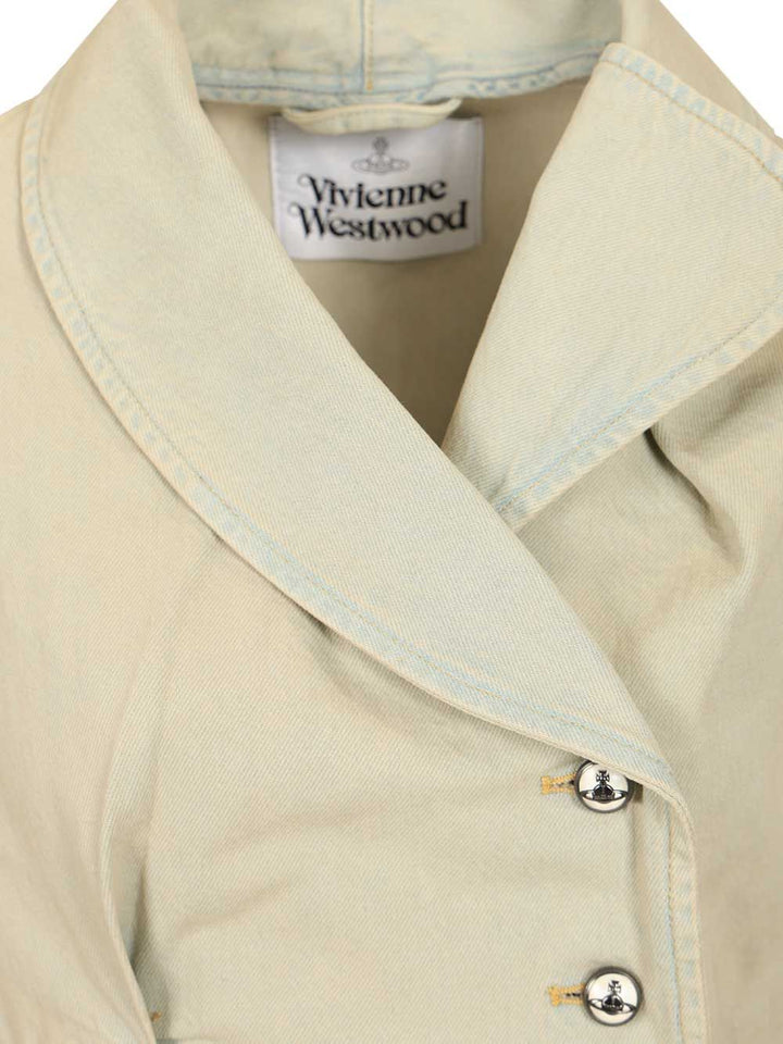 Vivienne Westwood Stormy Denim Jacket Giacche - Light blue | a787a9cad7374239c7a718e97a1711e9b0589fdc