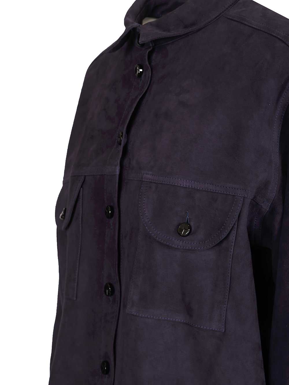 Blazé Milano Viva Berber Suede Shirt Shirts - Blu | e7666358eeb165ea6c56b68829e9634f04a1c7f5