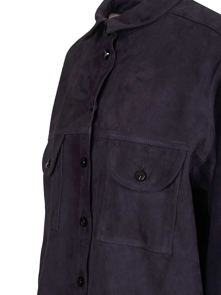 Blazé Milano Viva Berber Suede Shirt Shirts - Blu | e7666358eeb165ea6c56b68829e9634f04a1c7f5