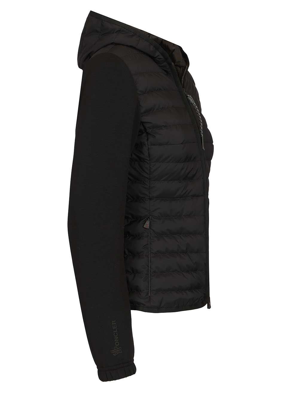 Moncler Grenoble Hooded Cardigan Knitwear - Nero | c991a2852f187030894dccb124862900ceff2856