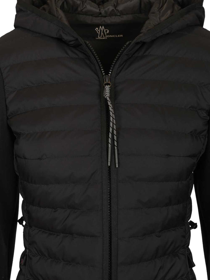 Moncler Grenoble Hooded Cardigan Knitwear - Nero | 73efaf2677eaa3909b259070e1654bb556ef332b