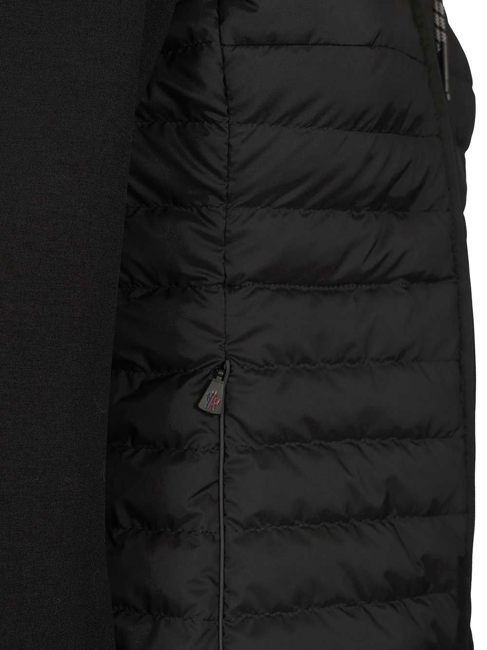 Moncler Grenoble Hooded Cardigan Knitwear - Nero | b09a3aaad0f1691374cc0013c73ef474f17eb9d9