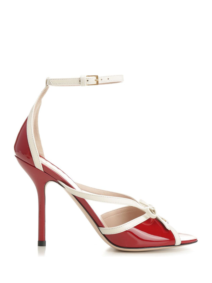 Valentino Garavani Bepointy Patent Leather Sandal Sandali - Rosso | 61c1ac789fd2928bbc3e8f72f5c4dd507d6958c1