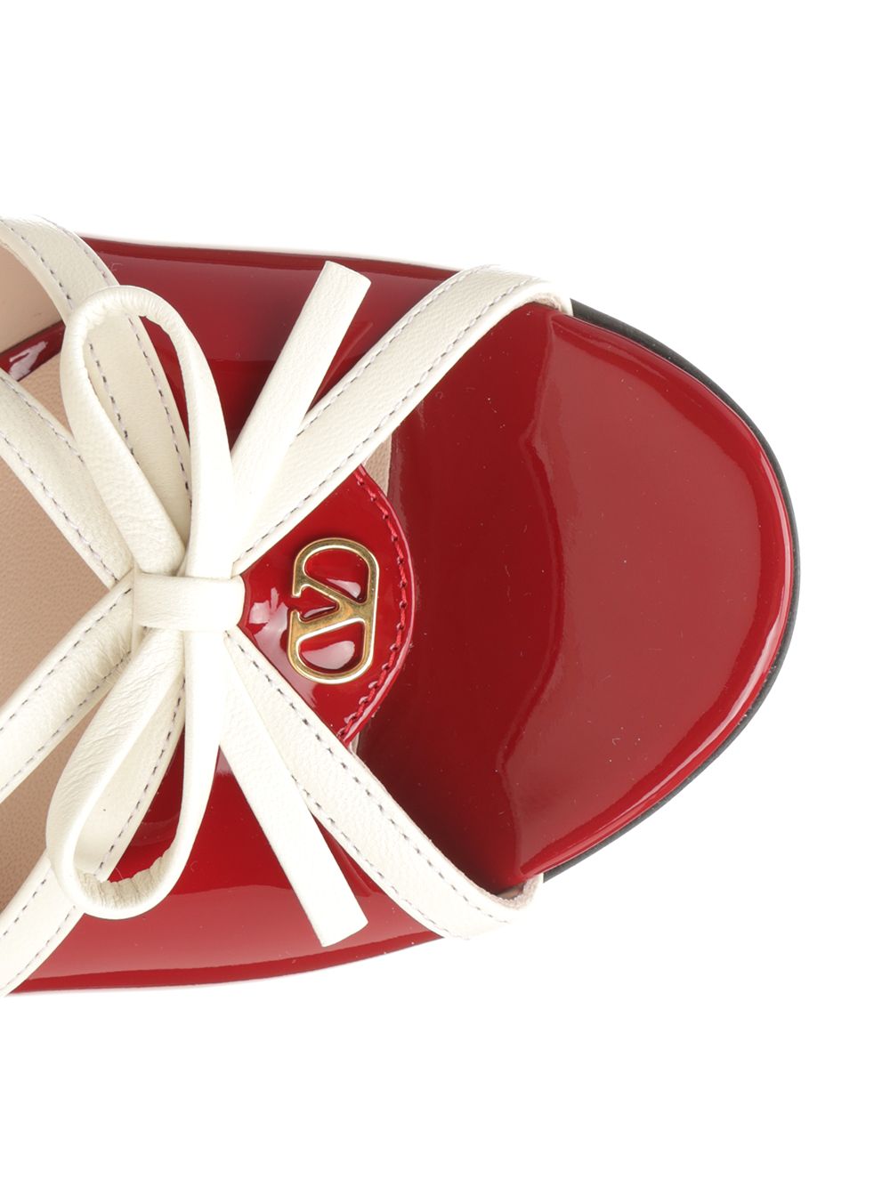 Valentino Garavani Bepointy Patent Leather Sandal Sandali - Rosso | 272e75ca9efadff01db28879fae9c40998b1b952