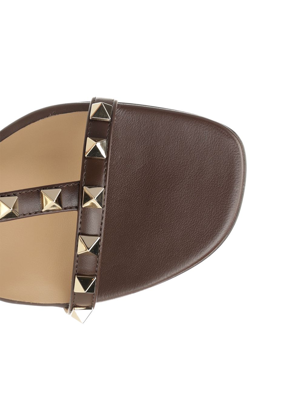 Valentino Garavani Rockstud Low Sandal Scarpe basse - Marrone | e2292516444e94859ed569e9fdb88d2dc3ccae33