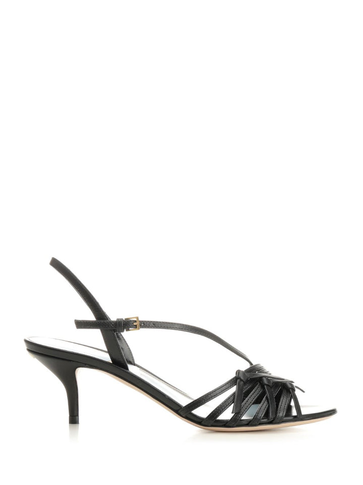 Valentino Garavani Nodine 55 Slingback Sandali - Nero | c987f9fe8d8f0798ecece7e67f823d8843362f0d