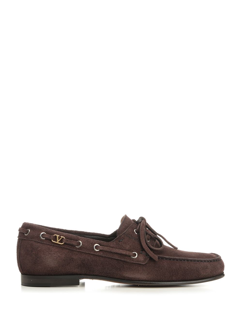Valentino Garavani Suede Loafers With Logo Scarpe basse - Marrone | 1af74978d660e266f1f1a936c6e3d61335434745