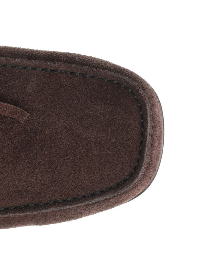 Valentino Garavani Suede Loafers With Logo Scarpe basse - Marrone | b52fb2710fd3f5ab23622d1f7218b20791d0283b