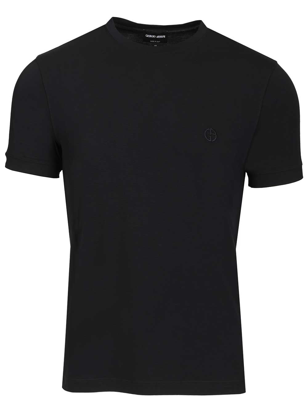 Giorgio Armani Stretch T-Shirt - Blu | f7b1fc0e5f40ab08d5c661fd17ec34ad58079326