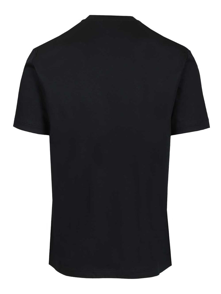 Giorgio Armani Cotton T-Shirt - Blu | e6021457bfda305980a6b10e07355a89e1f5e902