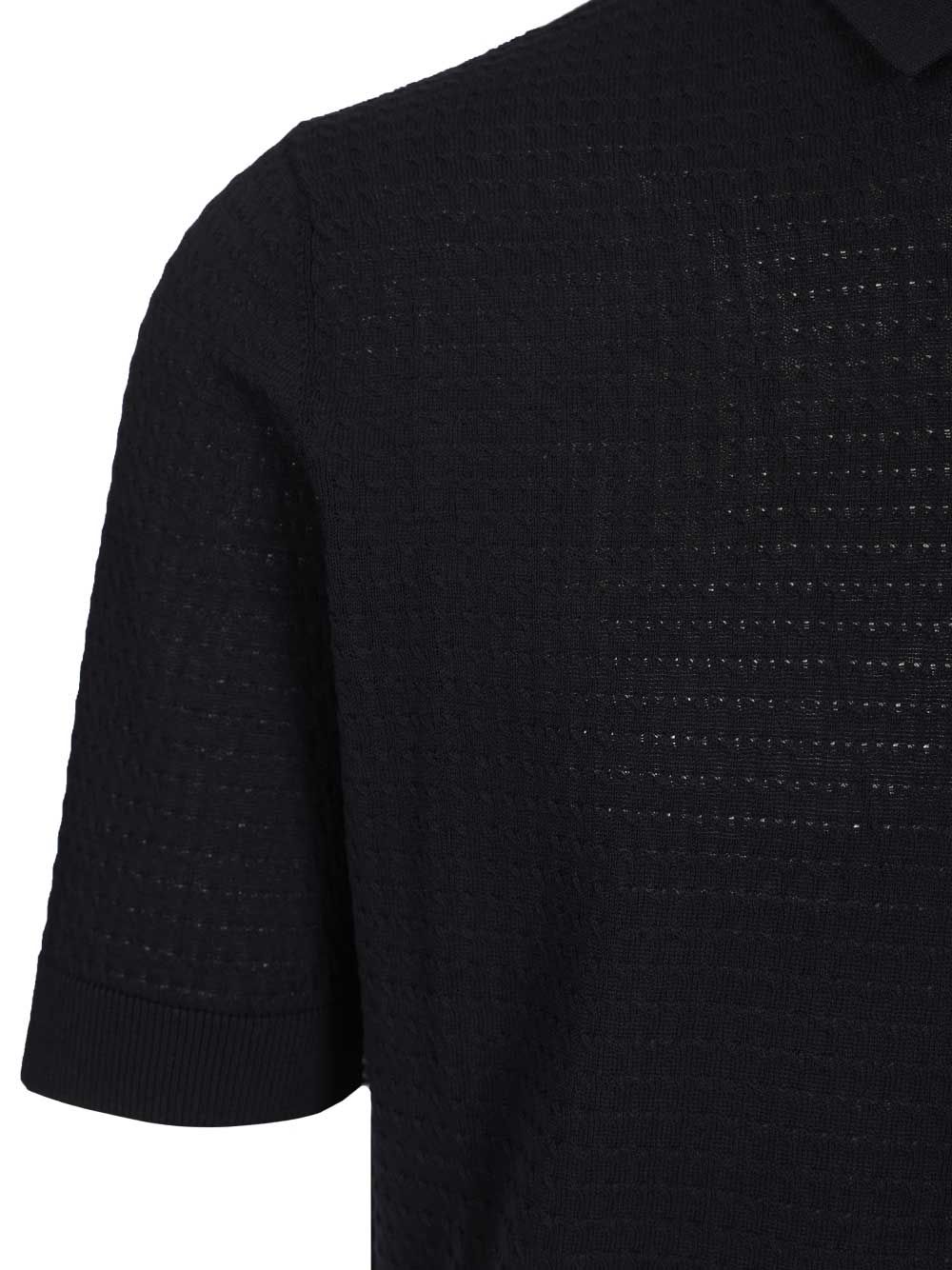 Filippo De Laurentiis Cable Knit Polo shirt - Blu | a55608d2e19b1e8f790bd9d1a9b63f295ac22283