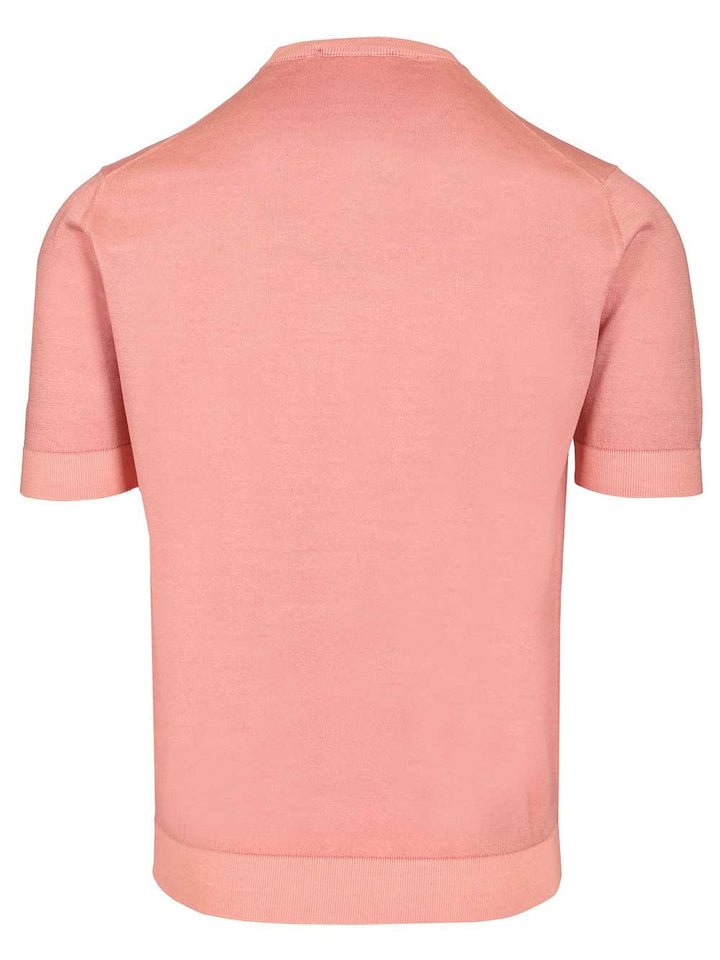 Filippo De Laurentiis Crew Neck T-Shirt - Rose | 351b00ba0909d0b8167f174da665e3980ee60c71
