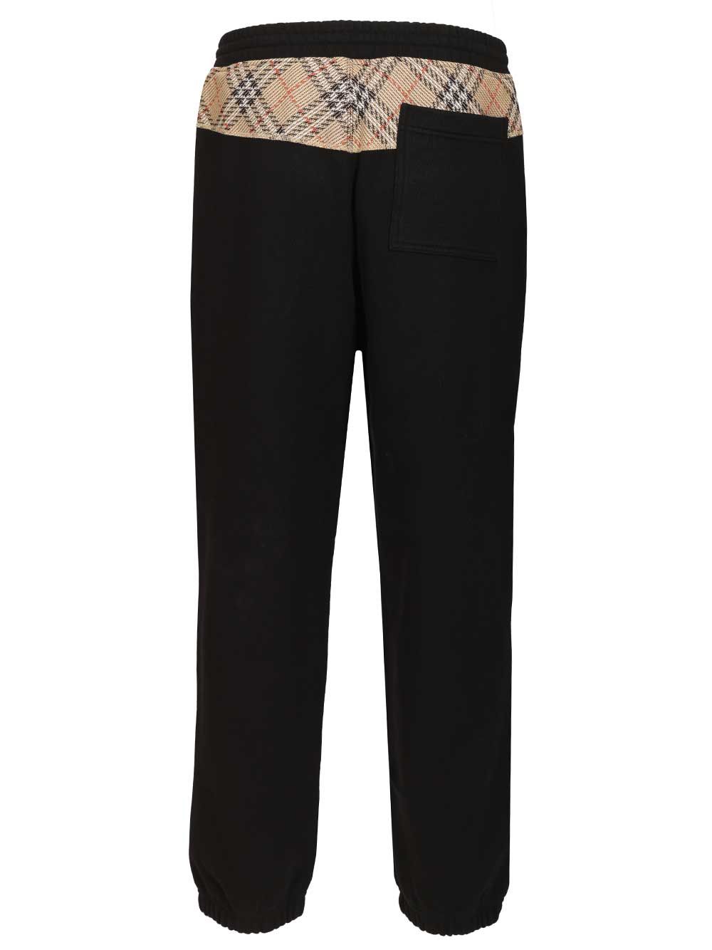 Burberry Ronnie Cotton Jogging Trousers - Nero | a4da71c62990dcac6d2ffb804278d9925bbe52f2