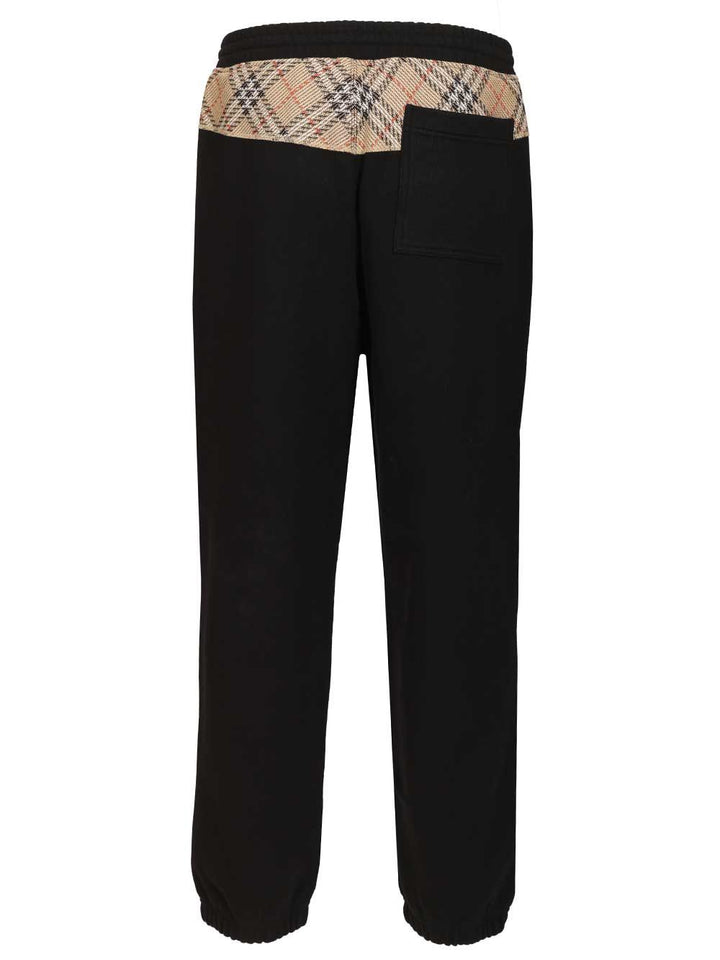 Burberry Ronnie Cotton Jogging Trousers - Nero | a4da71c62990dcac6d2ffb804278d9925bbe52f2