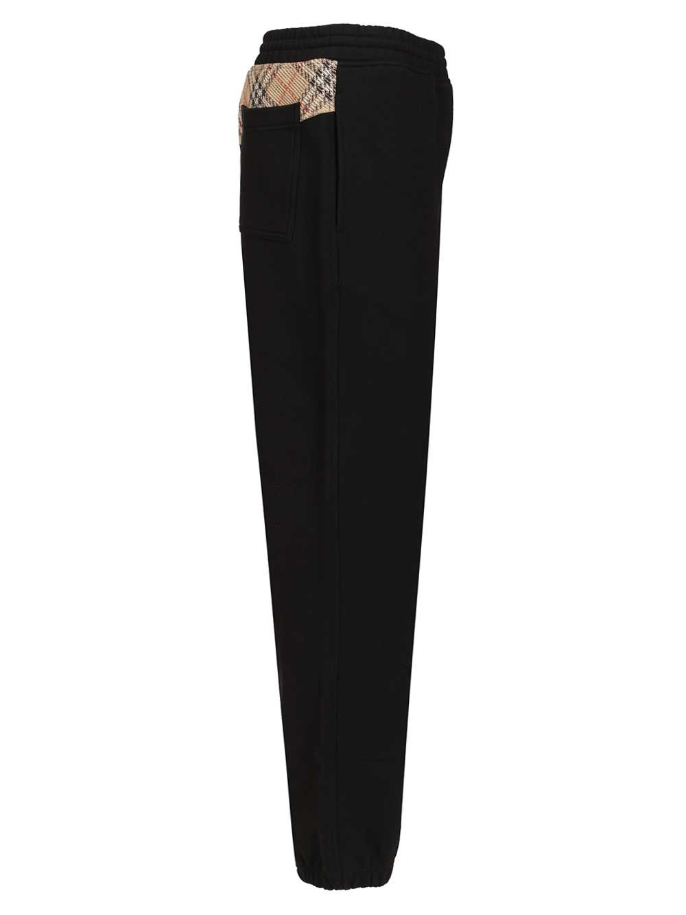 Burberry Ronnie Cotton Jogging Trousers - Nero | 42588e4c50cedc870e04a45594491ca952fd3088