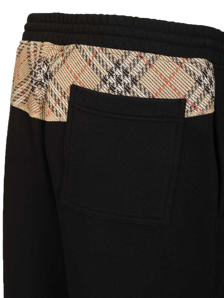 Burberry Ronnie Cotton Jogging Trousers - Nero | 3852b4d7ef4ae2a2b4bbec9db08b248aee54b43b