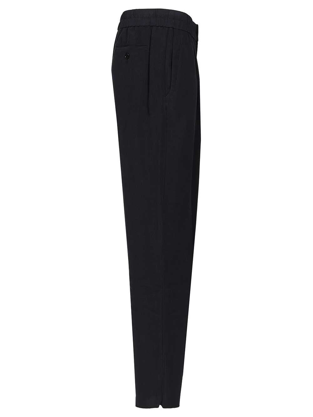 Giorgio Armani With Elastic Waist Trousers - Blu | 4c2e8feb0bec873263c51e97c9a152b7394a3063