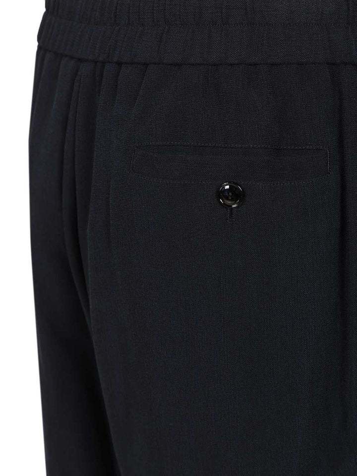 Giorgio Armani With Elastic Waist Trousers - Blu | 30ae3ecbc64736631342cf1a4975f1a714f6225c