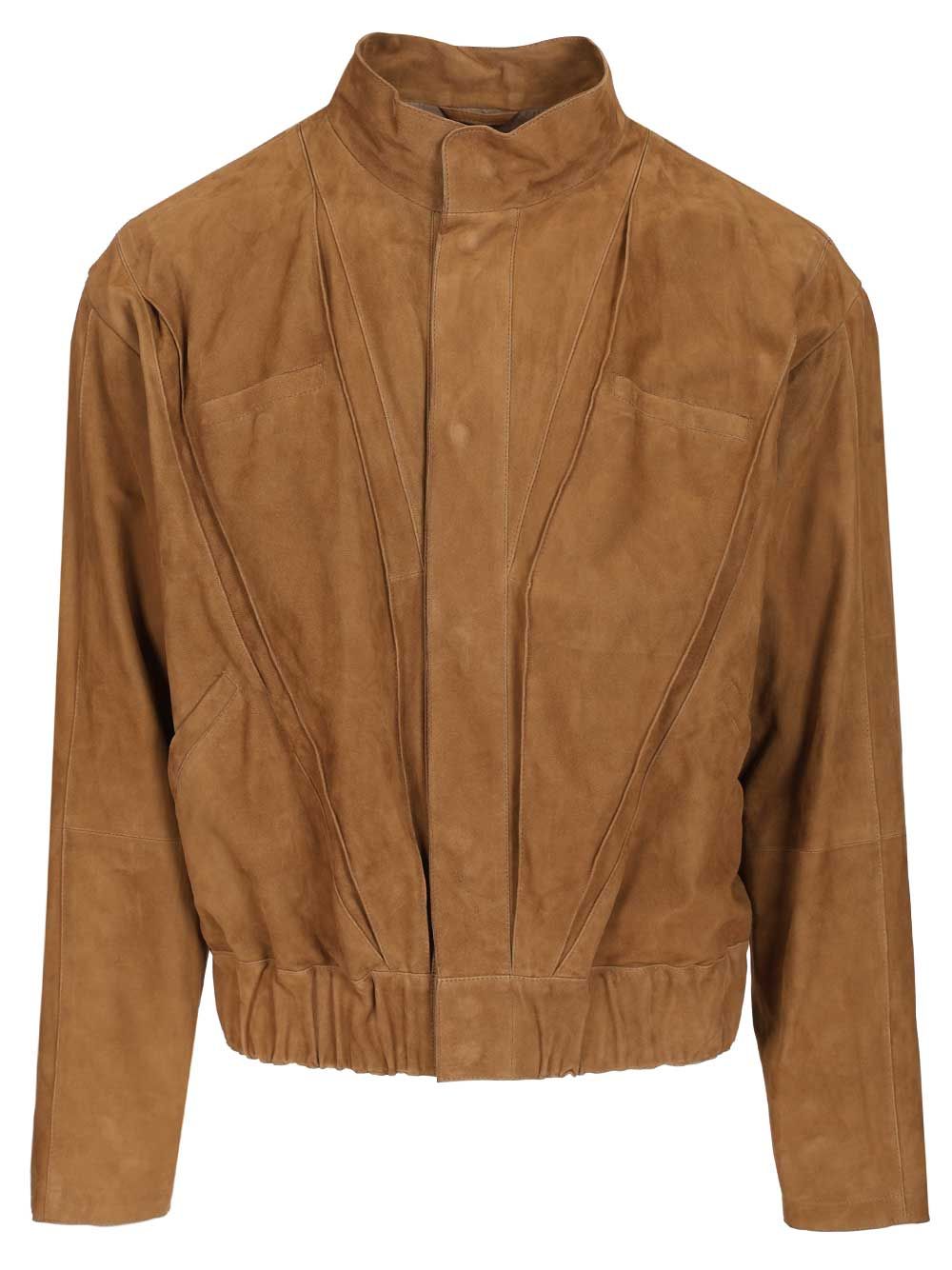 Giorgio Armani Suede Jacket Giacche - Beige | 9c7c934f8f419efb417af52bfdac78f75e03d560