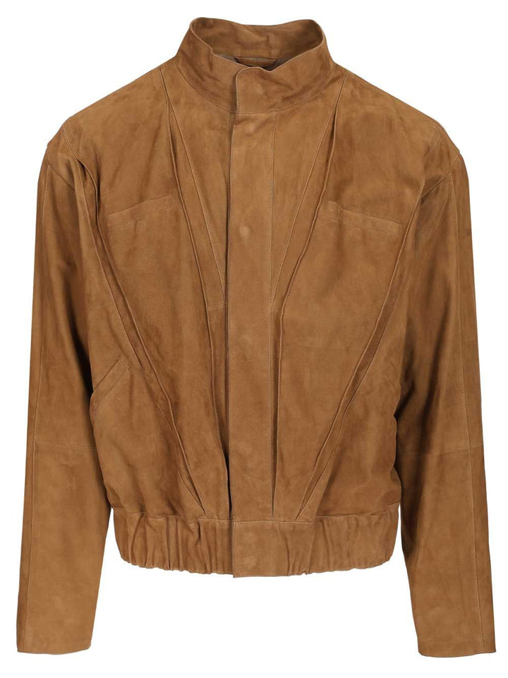 Giorgio Armani Suede Jacket Giacche - Beige | 9c7c934f8f419efb417af52bfdac78f75e03d560