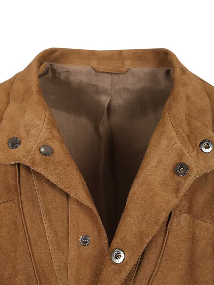 Giorgio Armani Suede Jacket Giacche - Beige | 1a9f4c38502da706b7f518e1b38144e26ca6e9a2