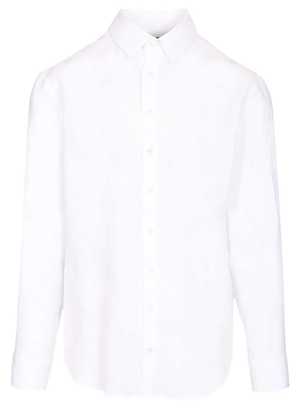 Giorgio Armani Classic Linen Shirt Shirts - Bianco | 468b6beaf2c804cc1c1df8e8ffa6b12c141c91b1