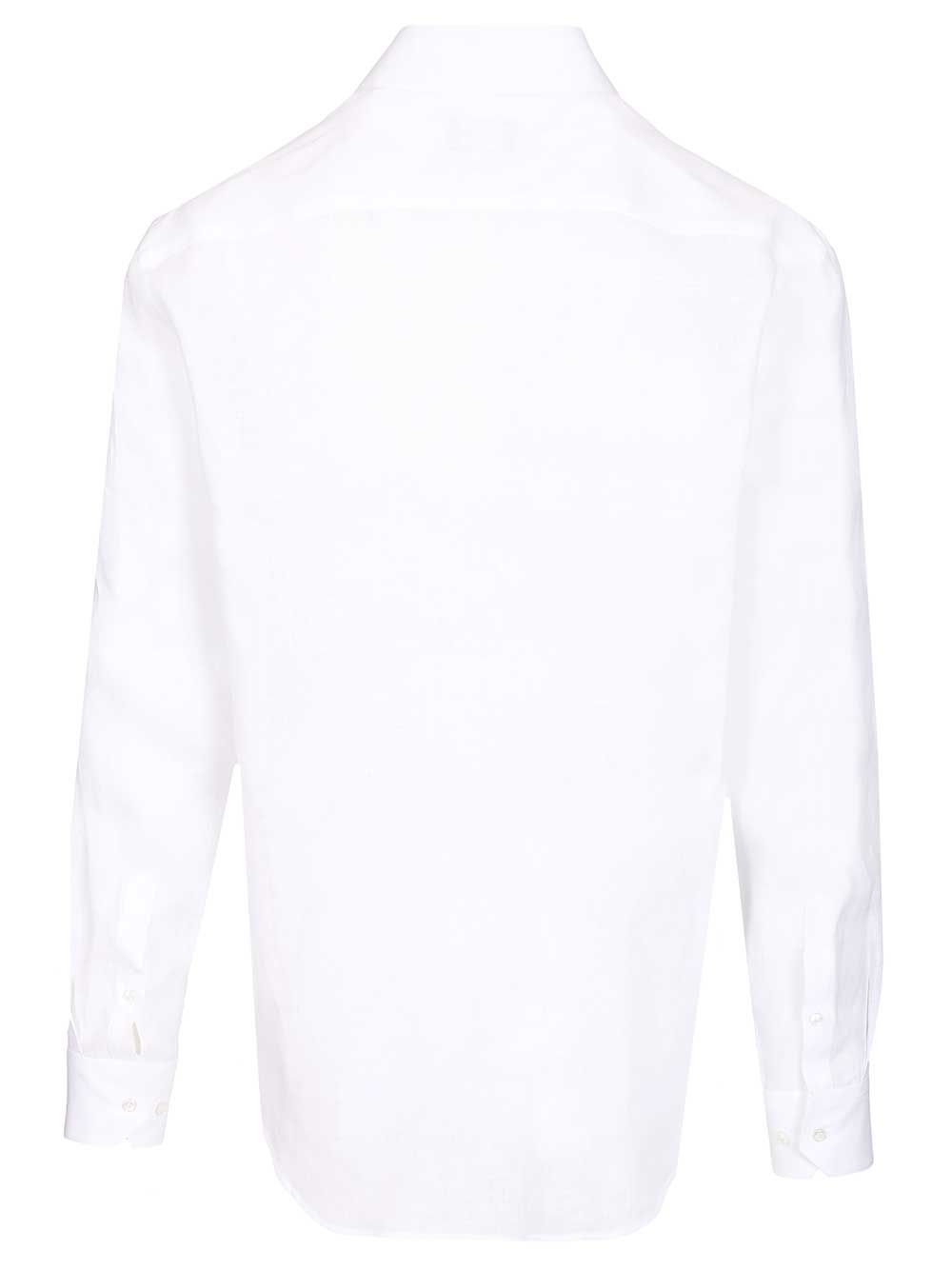 Giorgio Armani Classic Linen Shirt Shirts - Bianco | adb662f79ec82d070ac10504dad7b5b867f4f7e3