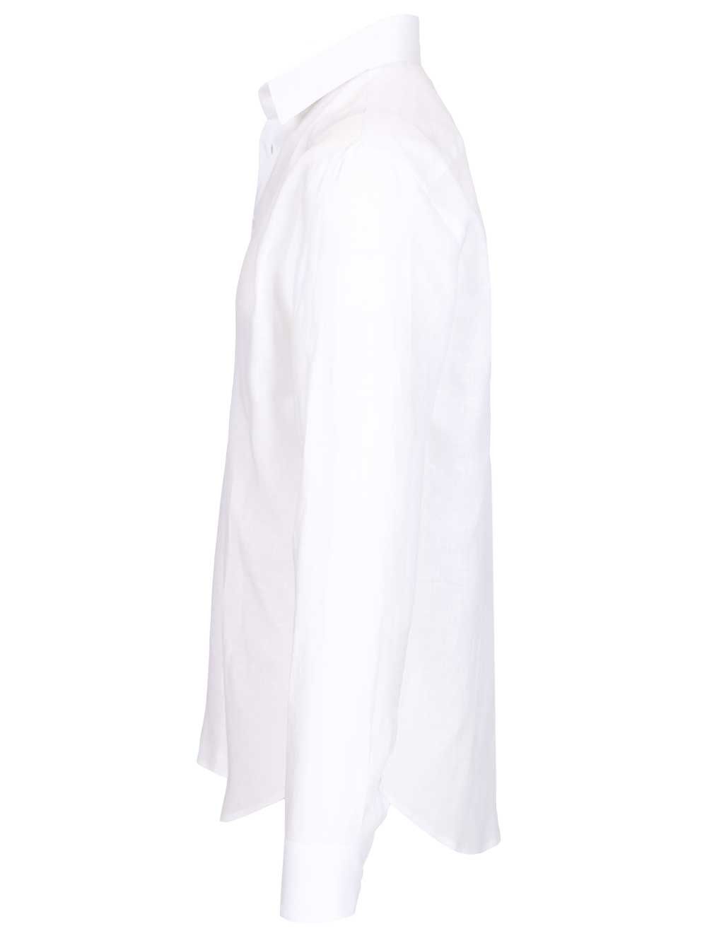 Giorgio Armani Classic Linen Shirt Shirts - Bianco | 5b55887f292f63c9b149e60cda1053987f30d988