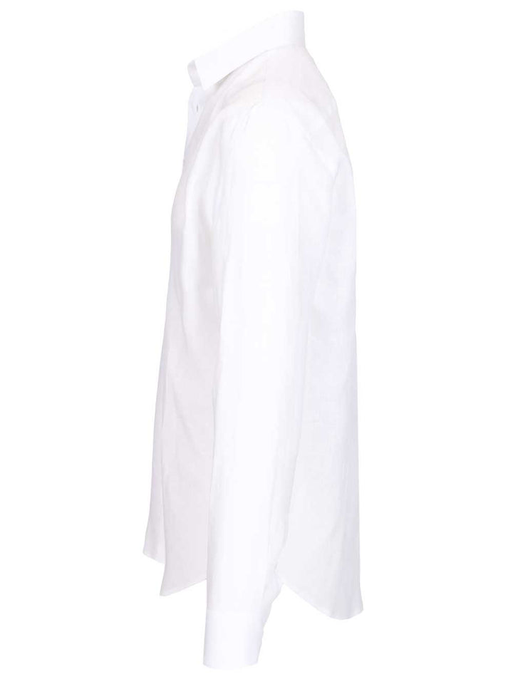 Giorgio Armani Classic Linen Shirt Shirts - Bianco | 5b55887f292f63c9b149e60cda1053987f30d988