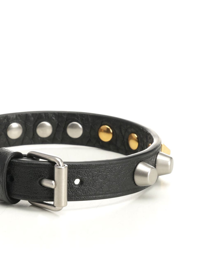 Valentino Garavani Rockstud Leather Bracelet Gioielli - Nero | 3d0884edfd75a5af3b0591cc2f88f3f424055e98