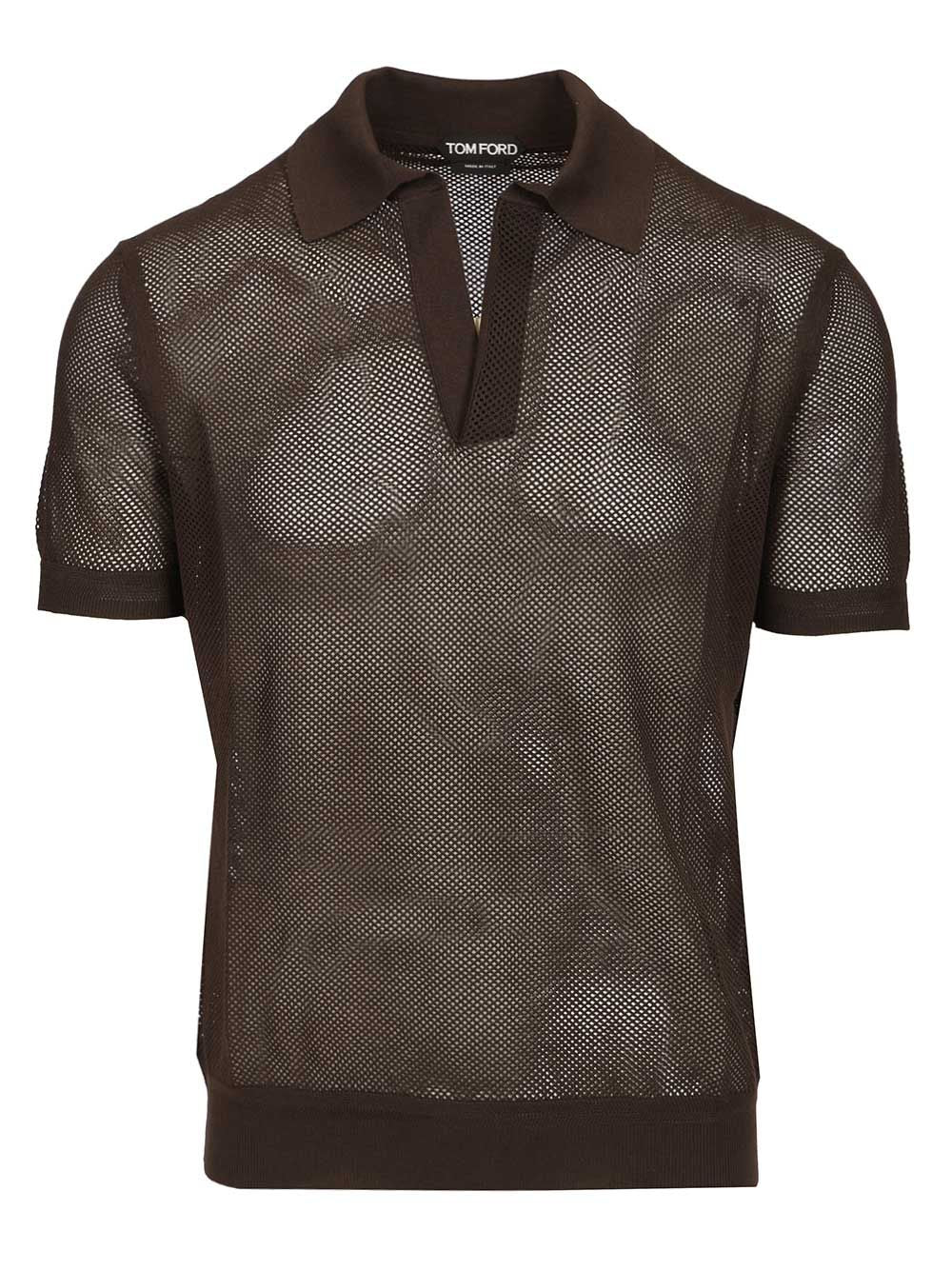 Tom Ford Knitted Polo shirt - Marrone | 6ac893c2846d2a34398e45b41d56ae660a48b6ec